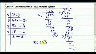 System of Numbers  PART-2 : How to convert Decimal Number into Binary,Penta,Octa  Systems  | Almcqs