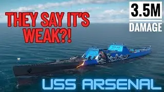 Top 5 best ships with locked air defence - USS Arsenal gameplay🔥- Modern Warships