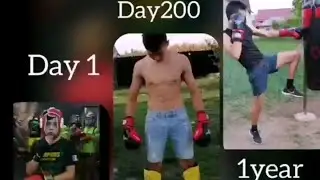 #Boxing  #KicKBoxing , My Evolution And Transformation In A Year Of K-1 Trainings End Competition