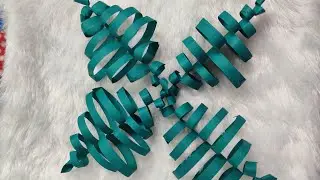Green Paper Leaf Craft 🌿 So Satisfying & Easy!