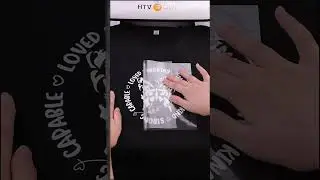 Use Sublimation HTV to transfer the sublimation pattern to the black cotton shirts.✨#shorts