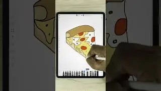 Simply draw a🍕using the word PIZZA! #drawingdeskapp #arthacks