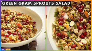 Mung Bean Sprouts Salad with Peanuts | 28 Days Salad Challenge #Salad - 3