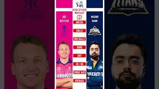 Jos Buttler vs Rashid khan IPL Head to Head #matchup #comparison #ipl #t20