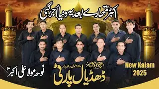 Dhudial Party New Noha 2025 | Hye Akbar Tumhary Bad Ya Duniya Ujar Gai | Noha Mola Ali Akbar as
