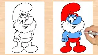 How To Draw Papa Smurf | Step by Step