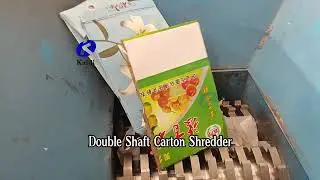 Double Shaft Shredder Twin Shaft Shredder - Paper and Carton Shredding