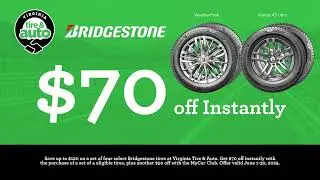 Up to $120 Off Instantly on Bridgestone Tires