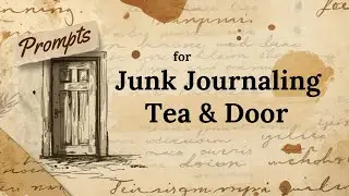 A recycled, art-filled  journal page, using prompts 