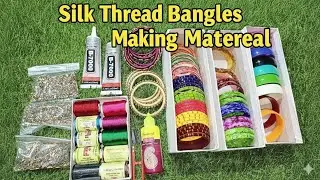 Silk Thread Bangles Making at Home | Easy DIY Bangles | Handmade Bangles Small Business Idea