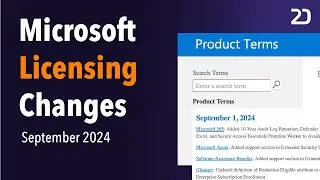 Microsoft's Latest Licensing Updates I September 2024