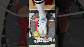How to lace Adidas Samba#sneakers #shoes #adidas