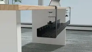 Simplist    Under Desk Cable Management Tray