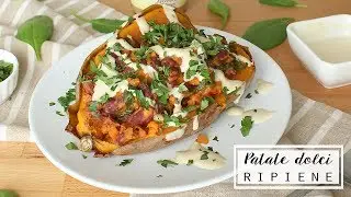 PATATE DOLCI RIPIENE // Piatto unico sano e completo // Vegan, senza glutine | Veglife Channel