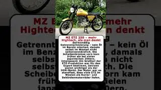 MZ ETZ 250 &ndash; mehr Hightech, als man denkt