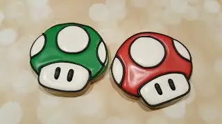 Mario Mushroom Sugar Cookies on Kookievision by Sweethart Baking Experiment