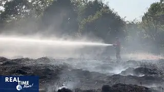 Fire breaks out in London after latest heatwave warning