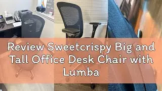 Review Sweetcrispy Big and Tall Office Desk Chair with Lumbar Support, 500lbs Heavy Duty Mesh Ergono