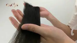 Lace closure, Brazilian virgin hair, cuticle aligned, natural color