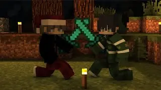 MINECRAFT NA MODACH ALE JA I MOJ KOLEGA RYWALIZUJEMY!!!!