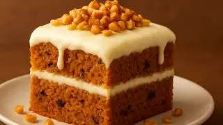 Healthy Carrot Oat Almond Cake 🍰 | No Sugar, No Flour, Guilt-Free Dessert | Moist & Delicious