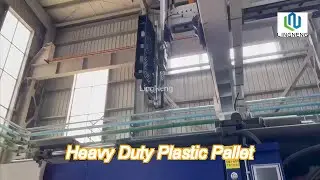 industrial 4 way heavy duty plastic pallet single face 1000*1000*160mm