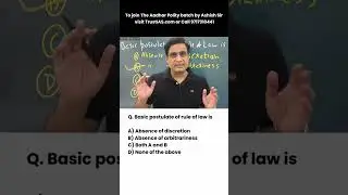 Indian Polity MCQ  I Ashish sir  I UPSC CSE  I Trust IAS