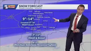 Crippling snow & sleet storm starts Friday night