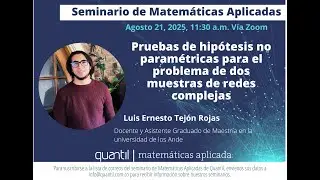 Pruebas de hipótesis no paramétricas para el problema de dos muestras de redes complejas