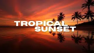 Serene Tropical Sunset ~ Soft Chill House for Relaxation & Focus