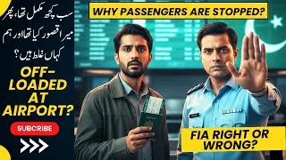 Airport Off-Loading in Pakistan: Everything Was Complete, So What Was My Fault?| FIA Right or Wrong?
