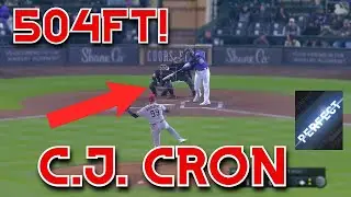 C.J. Cron 504ft Perfect Perfect Home Run at Coors IRL!