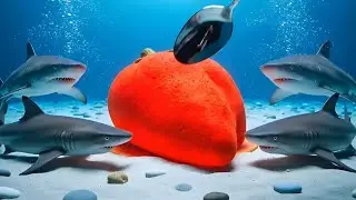 Spicy Chili Cake Underwater | Oddly Satisfying AI ASMR