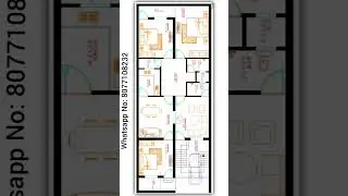 24 X 60 (160gaj) Modern house plan 4BHK 1440sqft house plan with parking area (Hindi/Urdu).