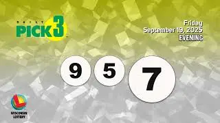 Wisconsin Lottery Evening Draw 09/19/2025