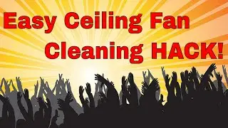 How to clean a tall ceiling fan #shorts #short #reels
