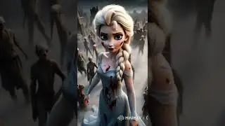 &euro;lsa as zombie. 🧟&zwj;♀️ #frozen #elsa #zombie #zombiereels #undeadprincess #ytshorts #horror