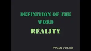 Definition of the word 