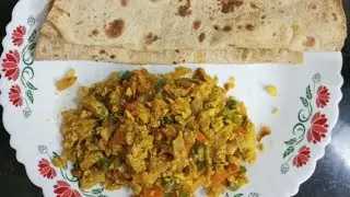 Egg bujji with vegg's # for rotis and chapati