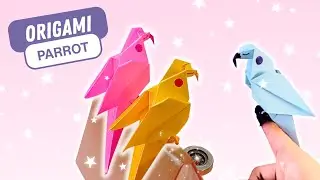 Origami Paper Parrot🦜/How to make paper Bird/Step by Step Tutorial #diy #art #origami #papercraft