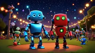 Three Robot Friends Blink and Beep | Fun Counting Song for Kids | Nursery Rhymes and Baby Songs
