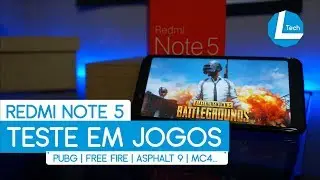 Xiaomi Redmi Note 5 Teste em JOGOS - PUBG, FREEFIRE, ASPHALT 9 E MAIS | L Tech