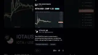 IOTA CRYPTO OUTLOOK #pnwinvestments #iota #iotacrypto