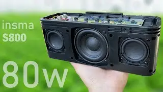 Chỉ với 1 triệu 6, nhiều loa khác sẽ phải Quỳ Xuống trước loa Bluetooth 80w này - INSMA S800