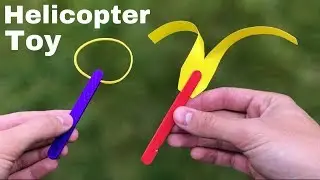 AMAZING HELICOPTER TOY - How to Make a Flying Rotor Toy - Simple Creation