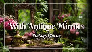 Upcycled Antique Mirrors: A Whimsical Garden Makeover for July
