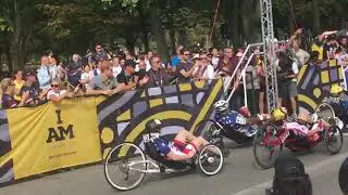 Prince Harry watches the start of the recumbents cycling race WeAreInvictus invictusToronto