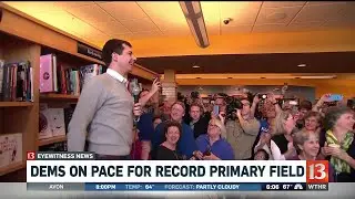 Democrats on pace for record primary field