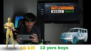 Mr.indian boys gaming😎bgmi TDM 16kill pro playrs 12yers boys👿🇮🇳