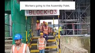 How To Conducted Mock Drill On Height Emergency At Construction Site 🏗️👷👷